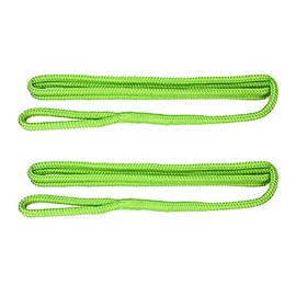 Extreme Max 3006.2597 BoatTector 3/8" x 6' Premium Double Braid Nylon Fender Line - Pair, Neon Green