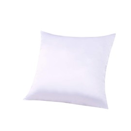 ZIMASILK 100% Mulberry Silk Pillowcase for Hair and Skin,Square Couch Cushion Cover with Hidden Zipper,Both Sides 19 Momme Silk, 1pc (Throw 18''x18'', White)