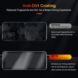 BSTW Compatible with Jeep Avenger SUV 2023 2024 2025 Navigation Screen Protector for Jeep Avenger EV Hybrid 4x4 10.25 Inch Nano Screen Protector 6H Scratch-Resistant [Pack of 2]