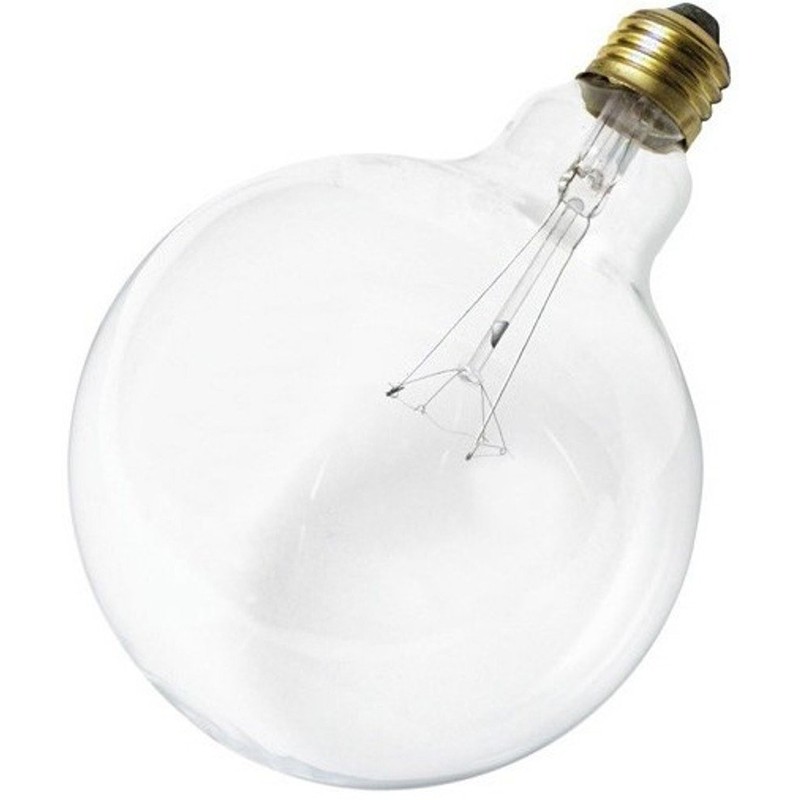 Satco S3013 100-Watt G40 Incandescent Light Bulb, Clear, 4000 Average