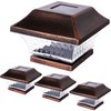 SUNWIND Solar Post Cap Lights Outdoor 4x4 LED Solar Garden