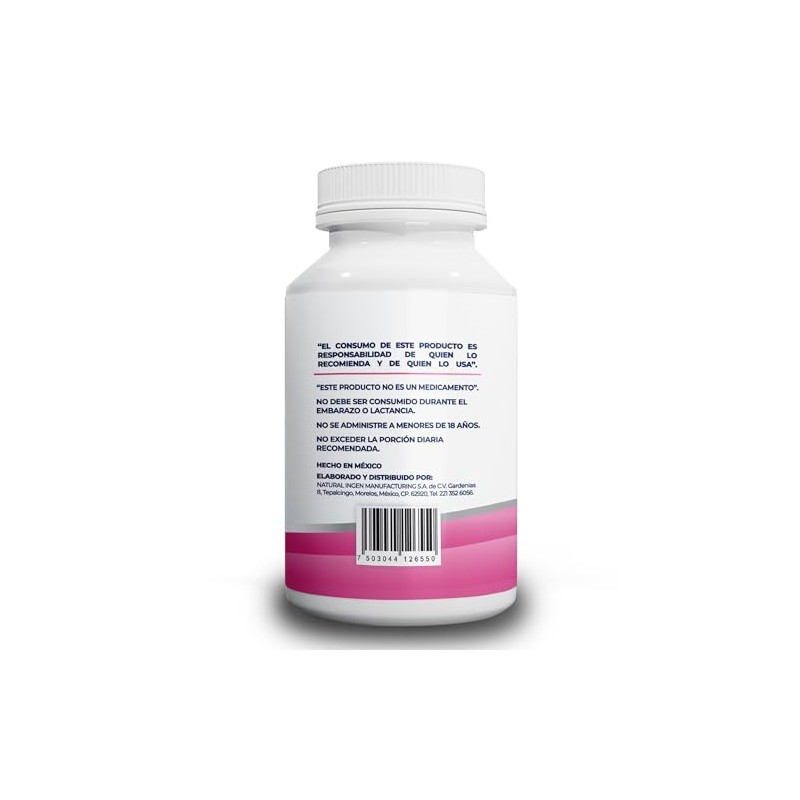 NAIMA Inositol, 200 Cápsulas Suplemento Alimenticio 100 Puro Ingredientes Naturales,