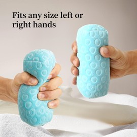 Finger Contracture Pad Finger Cone Separator Hand Grip Strengthener Finger and Hand Therapy Rehabilitation Training Exerciser Stroke, Hemiplegia Rehabilitation and Recovery Orthotic Aid (Blue)
