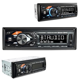 DUAL Bluetooth Media Player Car Stereo Radio install kit for 2002-2004 Nissan Altima