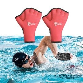 UNIQOCK Swimming Webbed Gloves Training Gloves Aquatic Fitness Paddles Water Resistance Diving Hand Web for Men, Women, Scuba Diving, Snorkeling, Spear Fishing