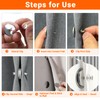 12Pairs Curtain Magnets, ZNJAVX Curtain Magnets Closure with 12pcs Self-Adhesive