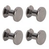100 Sets Metal Chicago Binding Screws Electroplated Brass Arc Surface