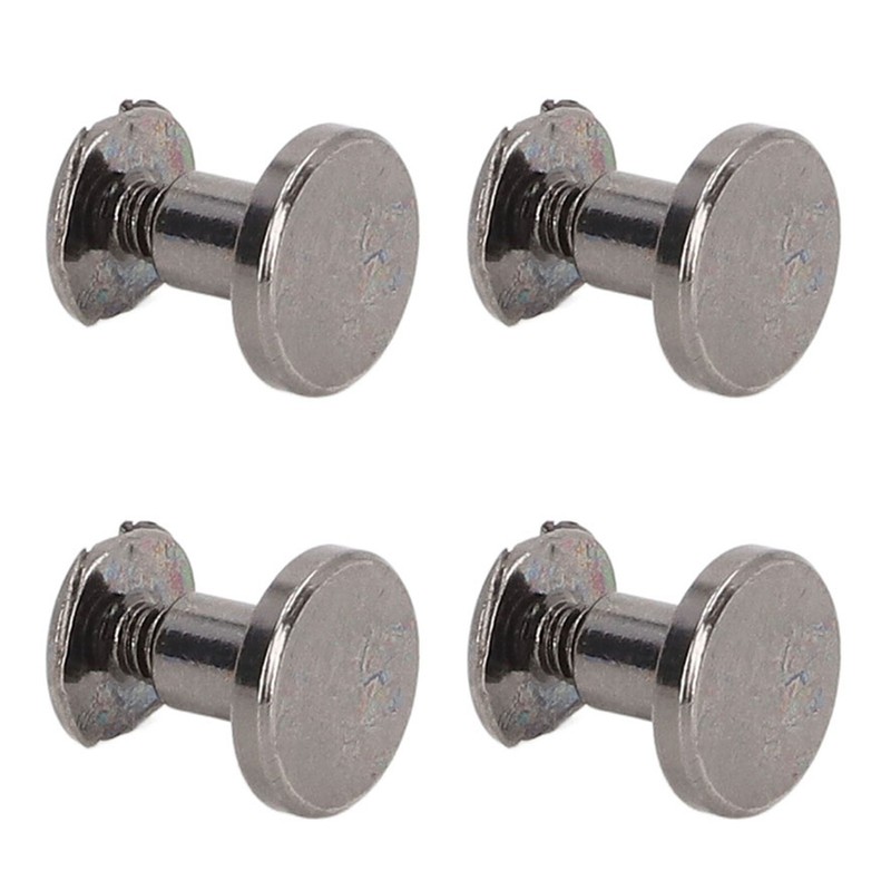 100 Sets Metal Chicago Binding Screws Electroplated Brass Arc Surface