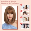 Pelucas para Mujer Cabello Natural, Pelucas Bob Cortas para Mujer