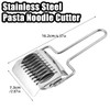 Pasta Noodle Cutter Stainless Steel Pasta Spaghetti Maker Noodle Lattice