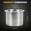 AICARS Car Cup Holder Insert Universal Stainless Steel Cup Holders