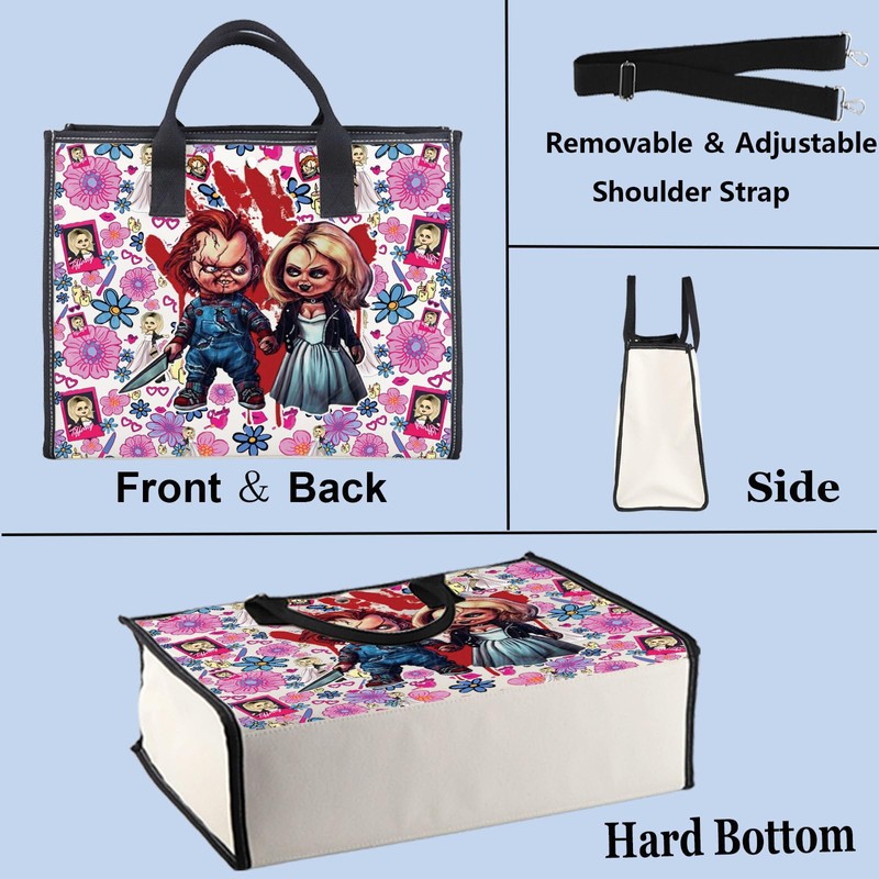 WZMPA Chucky Tote Bag Chucky Bride Fans Gift Horror Chucky