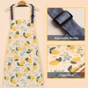 Adjustable Apron with 2 Pockets for Women Men, Canvas Chef