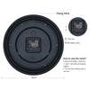 Lafocuse 30 cm Vintage Wall Clock Silent Classic Wall Clock
