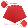 100 Pieces 2-ply Red Scalloped Napkin Disposable Cocktail Napkins Dessert