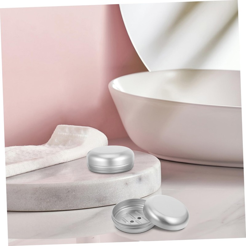 Zerodeko 2Pcs Leakproof Soap Travel Case Soap Holder with Lid