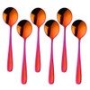 Buyer Star Bouillon Spoon Sets, 7-Inch Round Soup Spoons, Stainless