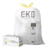 EKO Easy-Dispense Roll 80 Count Extra-Strong Drawstring Small Trash Bag,