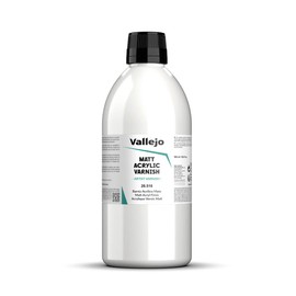 Vallejo - Permanent Acrylic Varnish | Matte Finish 500 ml. (16.9 fl.oz.) | Extraordinary Hardness & Permanence | Scratch Resistant & Non-Yellowing | Outdoor and Indoor Surfaces