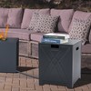 BAIDE HOME Propane Tank Cover Table, Square Propane Tank Holder