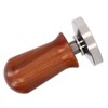 Coffee Tamper Separate Design Stainless Steel Ergonomic Wood Handle Portable