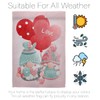 Breeze Decor Love Ballon Gnomes Wall Tapestry Hanger Banner Flags