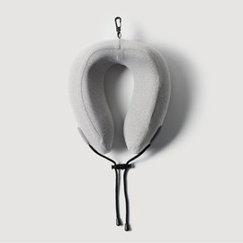 JAJU [JAJU] Rolling Memory Foam Neck Pillow_Gray