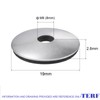 TERF® Bonded Sealing Washers M8 (8mm) X 19mm X 2.8mm