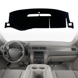 Airyfluxx Dashboard Cover fit for 2007-2014 Chevy Tahoe Avalanche Suburban GMC Yukon2007-2013 Silverado LTZ GMC Sierra SLT Dash Cover Nonslip Dash Mat Pad Protector Interior Accessories