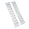 2 Pcs Air Vent Ventilation Grille Aluminium Alloy Rectangular Vent
