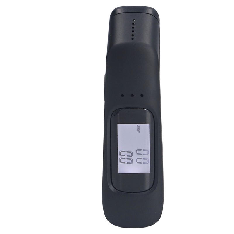 Breathalyzer Black Portable Mini Dustproof High Accuracy Rechargeable Blowing Special