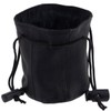 Oakridge Leather Small Drawstring Coin Pouch - Black