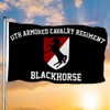 11th Armored Calvary Regiment Flag Blackhorse Flag Banner 3x5Feet Outdoor