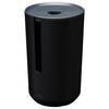 Tiger Tess, Spare toilet roll holder with lid freestanding, Black/Anthracite,