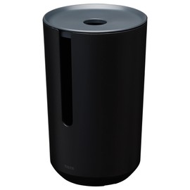 Tiger Tess, Spare toilet roll holder with lid freestanding, Black/Anthracite, 143x143x233mm