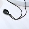 NEHZUS Womens Stainless Steel Waterdrop Pendant Urn Necklaces for Ashes