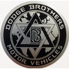 24Designs Compatible Dodge Brothers Bros Stick on Emblem Black