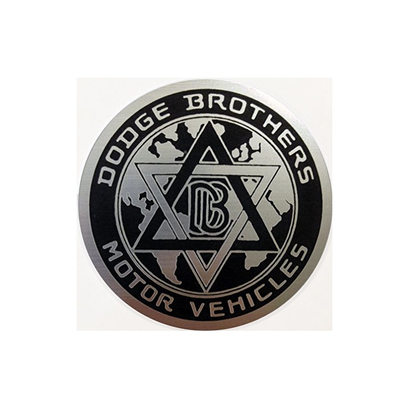 24Designs Compatible Dodge Brothers Bros Stick on Emblem Black