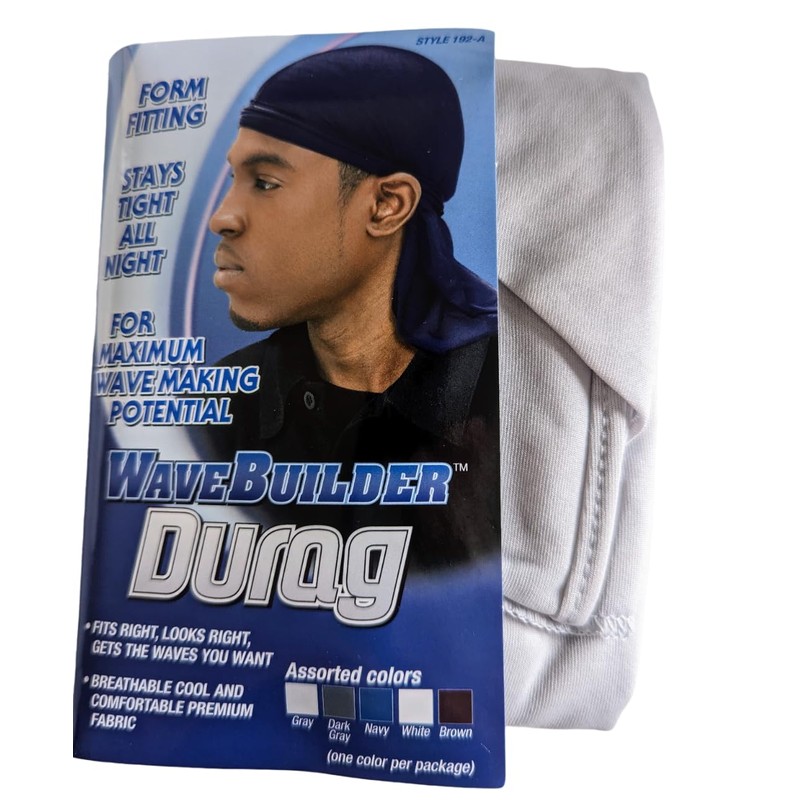 WAVEBUILDER Premium Stretch Durag for Smooth and Uniform Hair Waves,