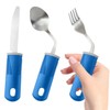 Adaptive Utensils (3-Piece) - Bendable Adaptive Utensils Weighted Stainless Steel