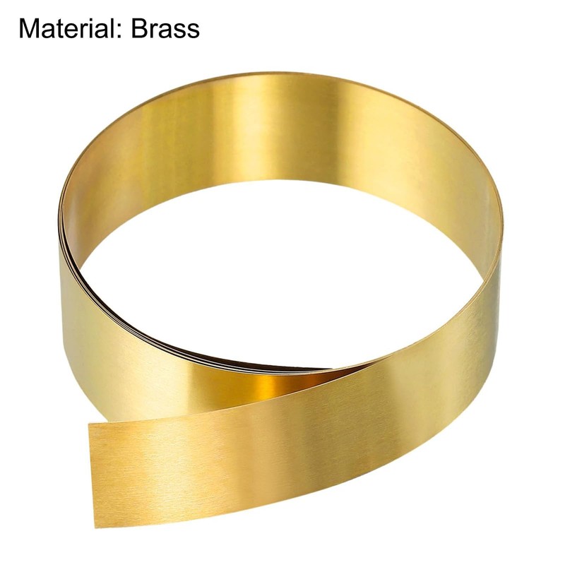 TA-VIGOR 1Pcs Brass Sheet Roll, 1000mm x 25mm x 0.4mm