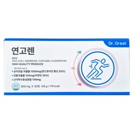 Dr. Great Ointment Chondroitin Curcumin Egg Shell Membrane 60 tablets 1 unit / 닥터그레잇 연고렌 콘드로이친 커큐민 난각막 60정 1개