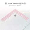 CYSFETENA Square Ruler L-Shaped 90° Angle Ruler Made of Pmma