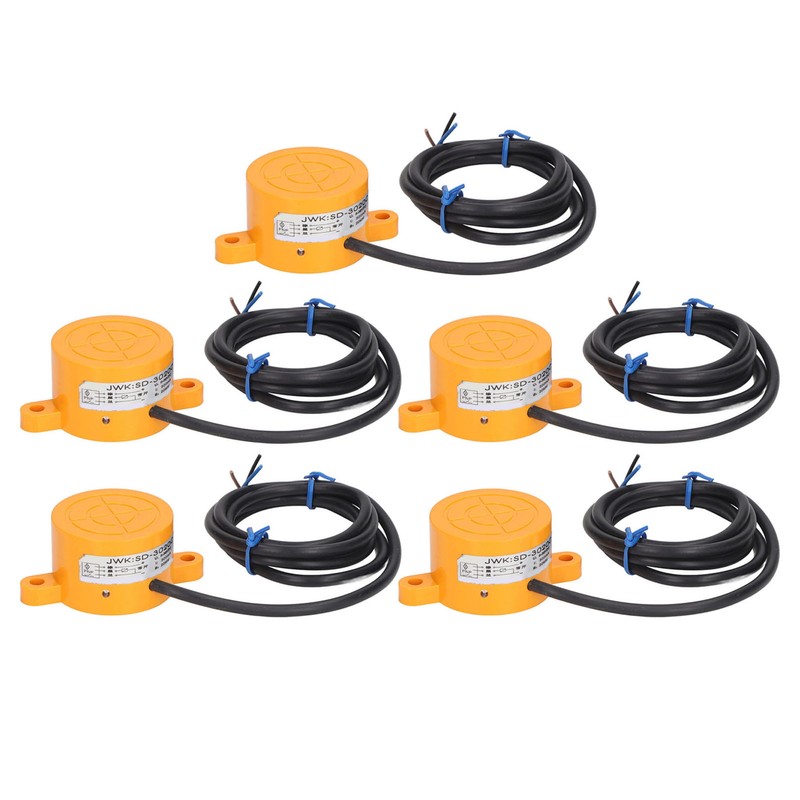 5PCS Inductive Proximity Switch PNP Non Embedded IP65 300mA Approach
