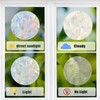 GORGECRAFT 8Pcs Large Rainbow Window Clings 3D Decorative Window Film