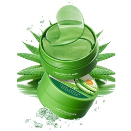 AKARY Parches Para Ojeras, Bolsas Y Arrugas. Mascarillas Para Ojos Con 98 De Aloe Y Colágeno. Cuidado Suavizante, Hidratante Y Reafirmante. Reduce... 