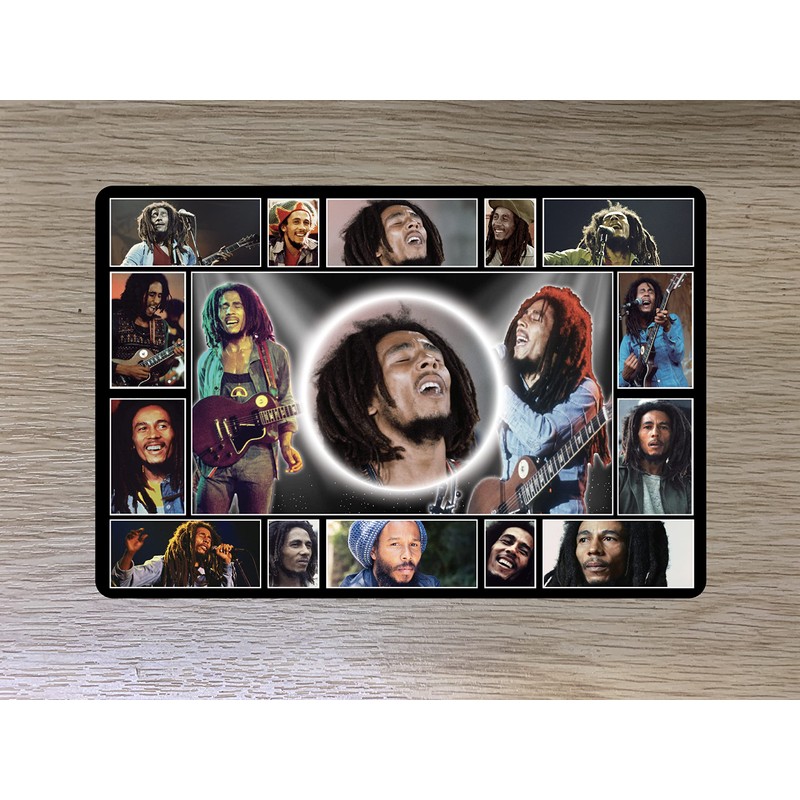 Bob M Reggae Singer Icon Passport Case Holder Gift