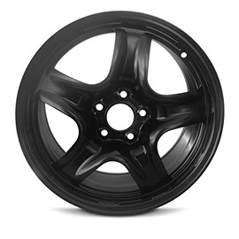Road Ready Car Wheel For 2010-2011 Mercury Milan 2010-2012 Ford Fusion 17 Inch 5 Lug Black Steel Rim Fits R17 Tire - Exact OEM Replacement - Full-Size Spare