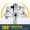 YIYEIE Stubby Flex Head Ratchet Set, 6PCS Stubby Ratchet Set