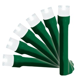 Brite Star Battery Operated 20 Lt LED Little Lights, Pure White, Green Wire (Set of 2)